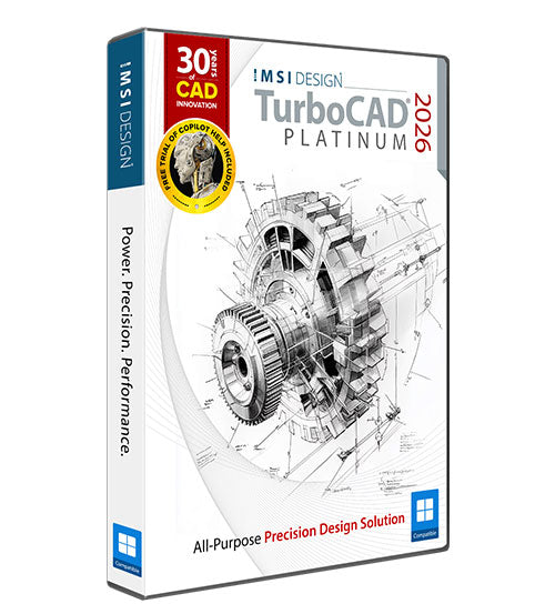 TurboCAD 2026 Platinum - 升级许可证 - 中文版